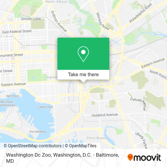 Washington Dc Zoo map