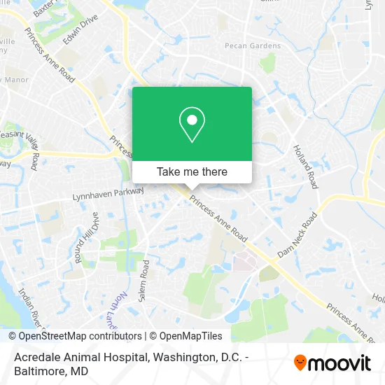Acredale Animal Hospital map