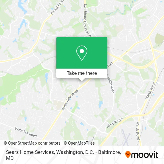 Sears Home Services map