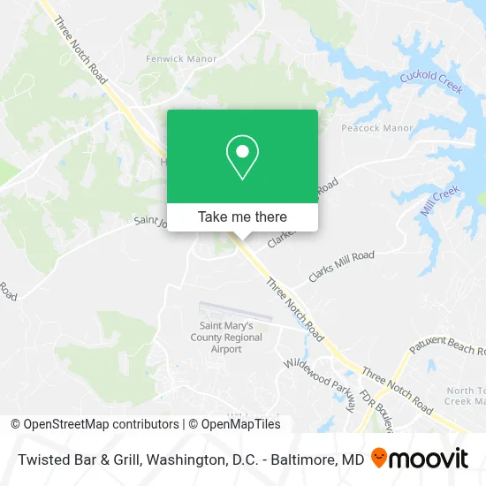 Twisted Bar & Grill map