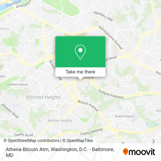 Athena Bitcoin Atm map