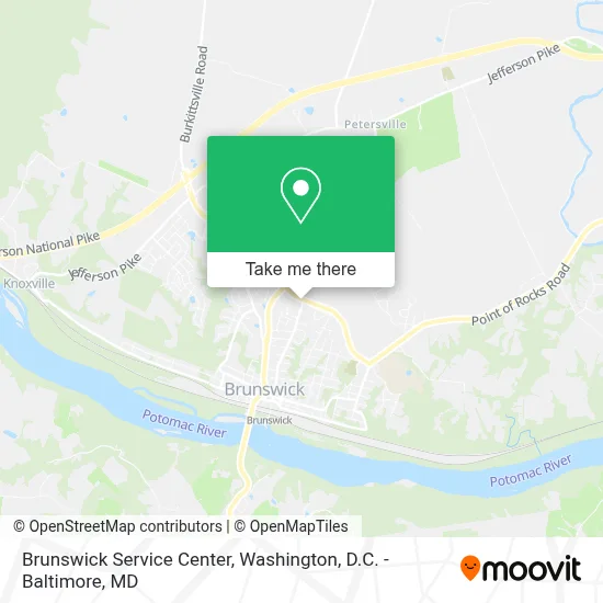 Brunswick Service Center map