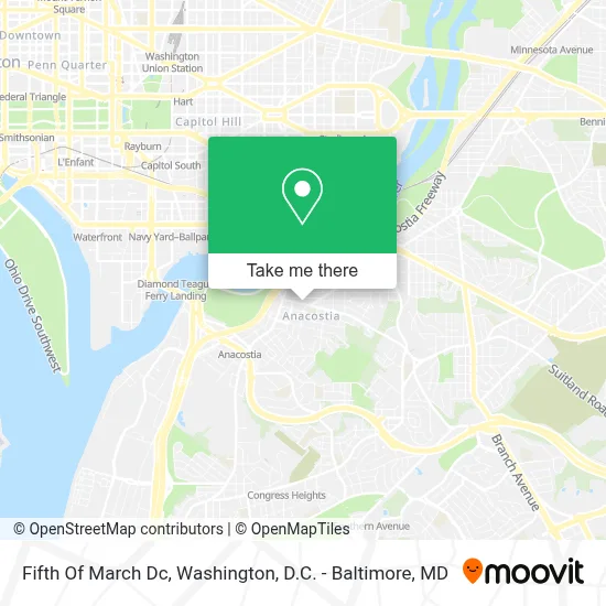 Fifth Of March Dc map