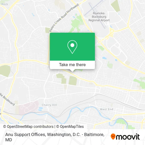 Anu Support Offices map