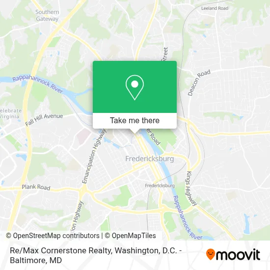 Re/Max Cornerstone Realty map