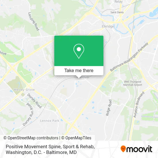 Positive Movement Spine, Sport & Rehab map