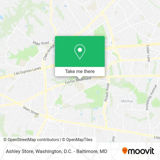 Ashley Store map