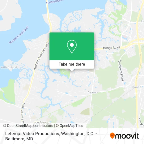 Letempt Video Productions map