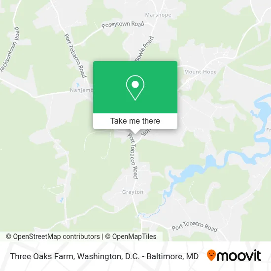 Three Oaks Farm map