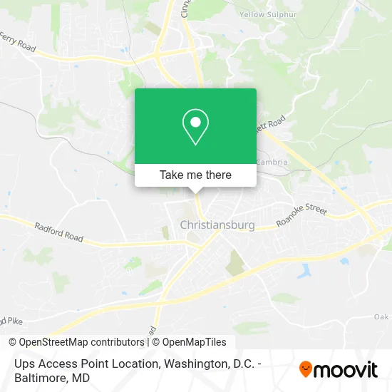 Ups Access Point Location map