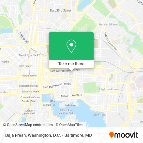 Baja Fresh map