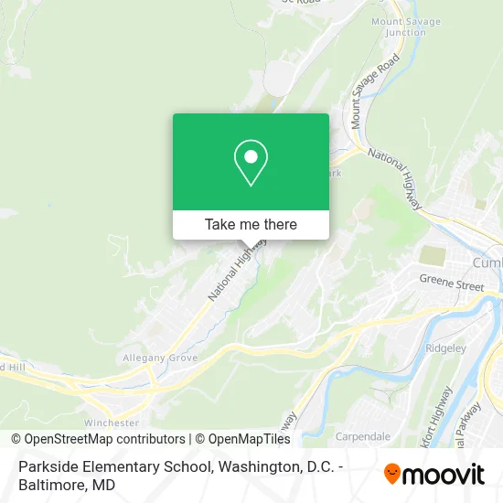 Parkside Elementary School map