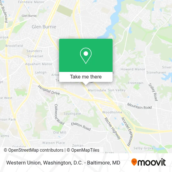 Western Union map