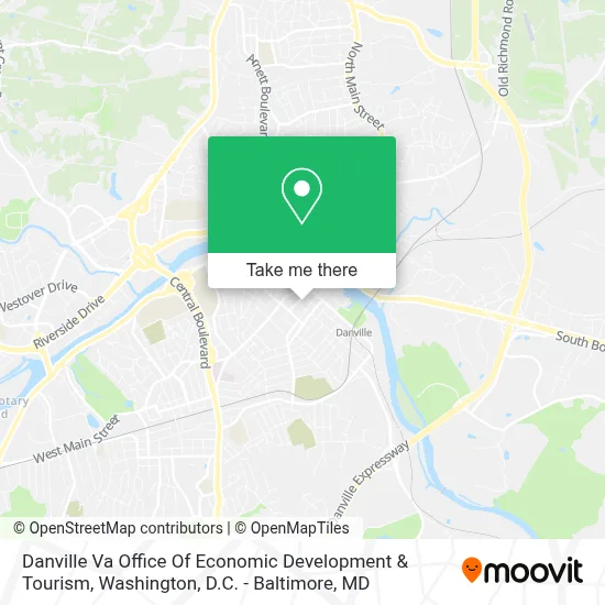 Danville Va Office Of Economic Development & Tourism map