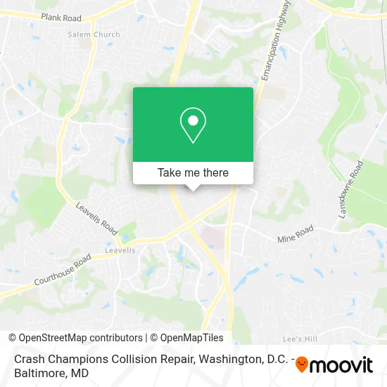Crash Champions Collision Repair map