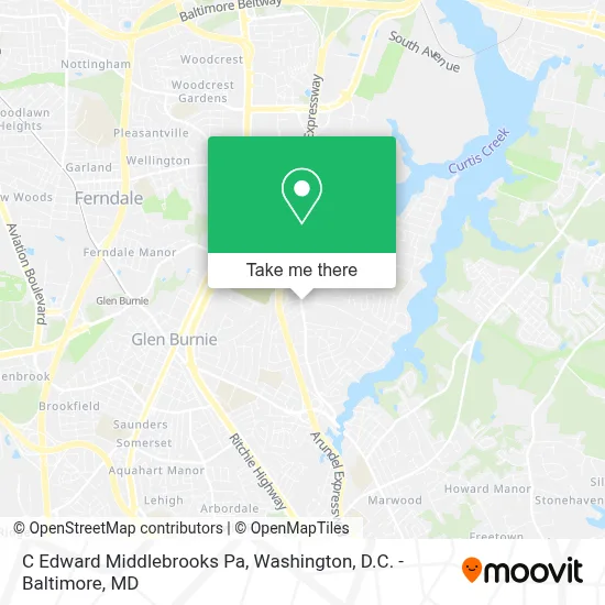 C Edward Middlebrooks Pa map