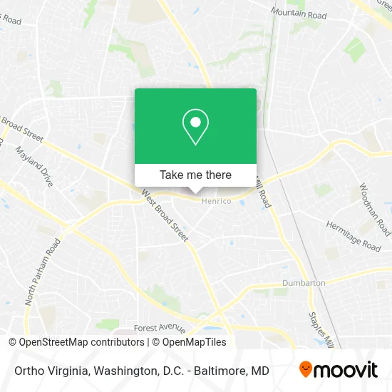 Ortho Virginia map