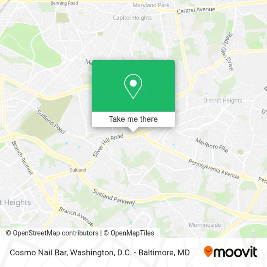 Cosmo Nail Bar map