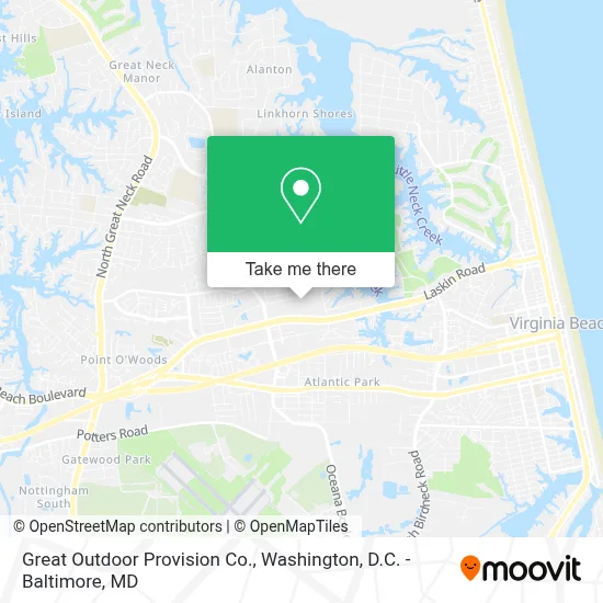 Great Outdoor Provision Co. map