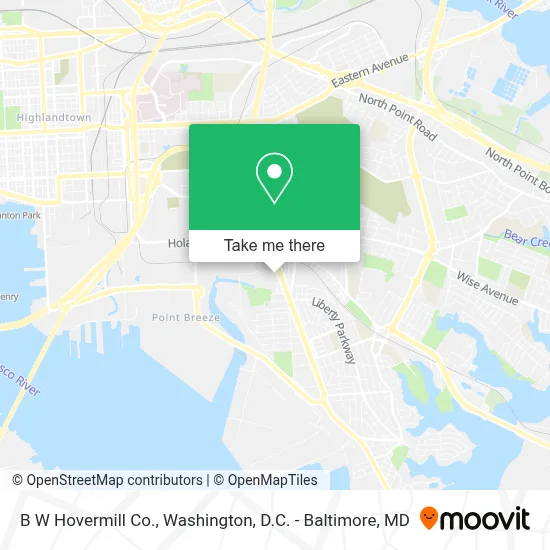 B W Hovermill Co. map
