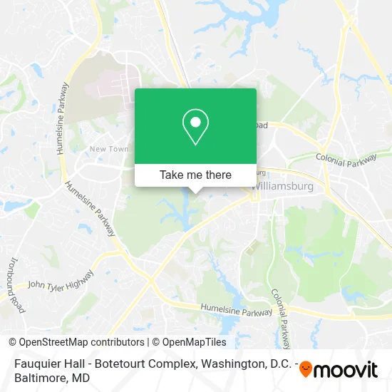 Fauquier Hall - Botetourt Complex map
