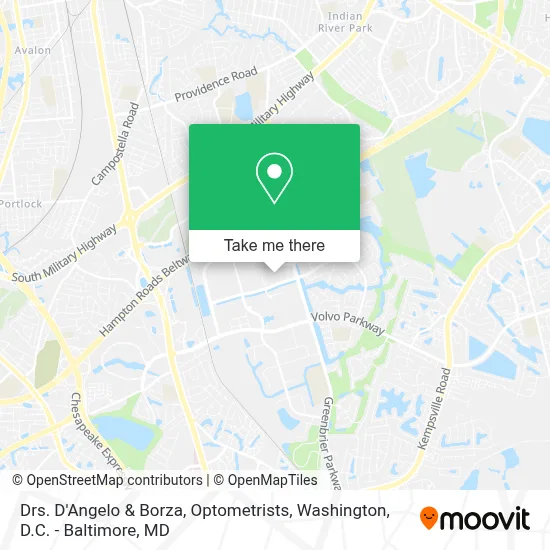 Drs. D'Angelo & Borza, Optometrists map
