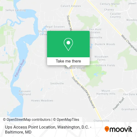 Ups Access Point Location map