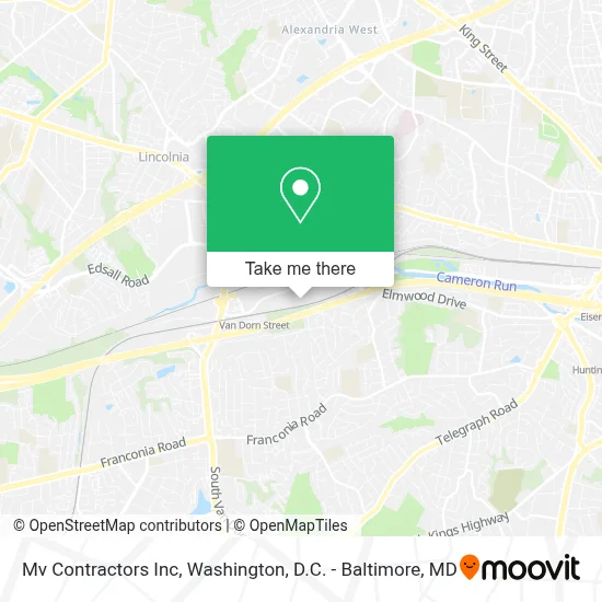 Mv Contractors Inc map