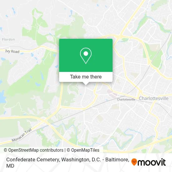 Confederate Cemetery map