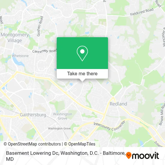 Basement Lowering Dc map
