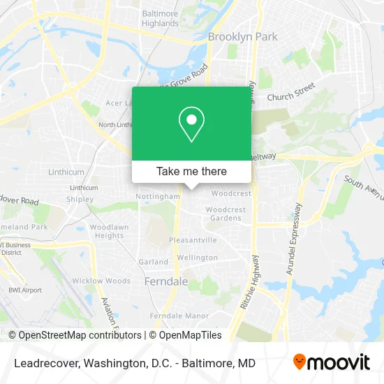 Leadrecover map