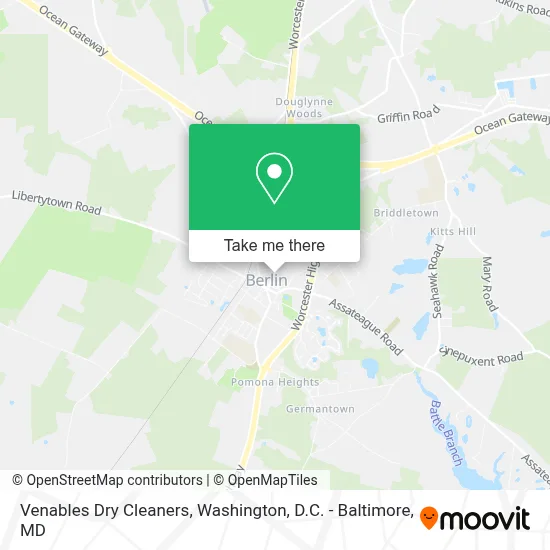 Venables Dry Cleaners map