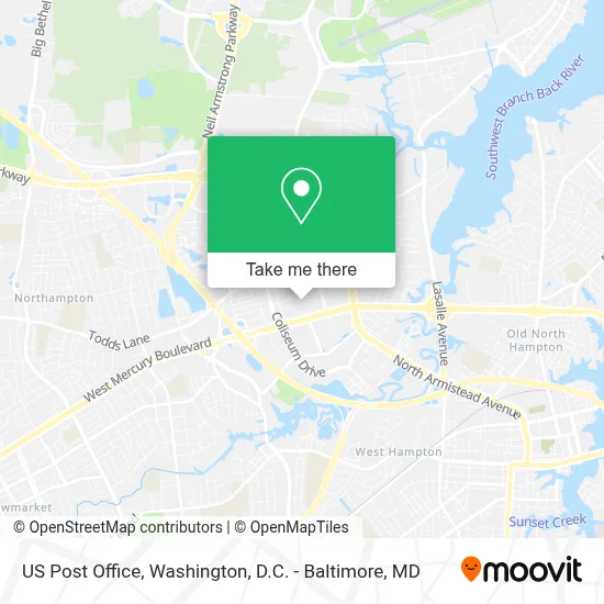 Us Post Office map
