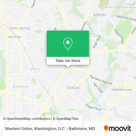 Western Union map
