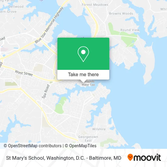 St Mary's School map