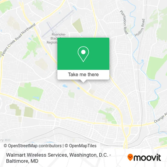 Walmart Wireless Services map