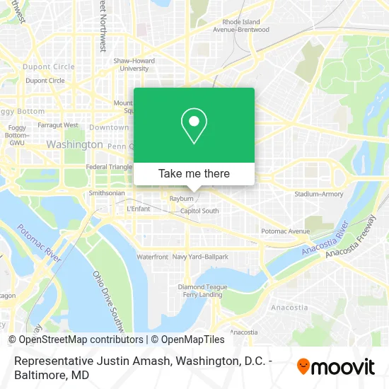 Representative Justin Amash map