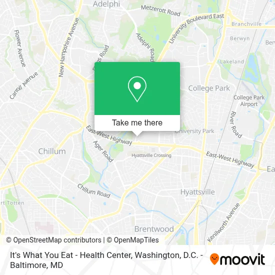 It's What You Eat - Health Center map