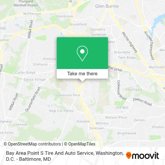 Bay Area Point S Tire And Auto Service map