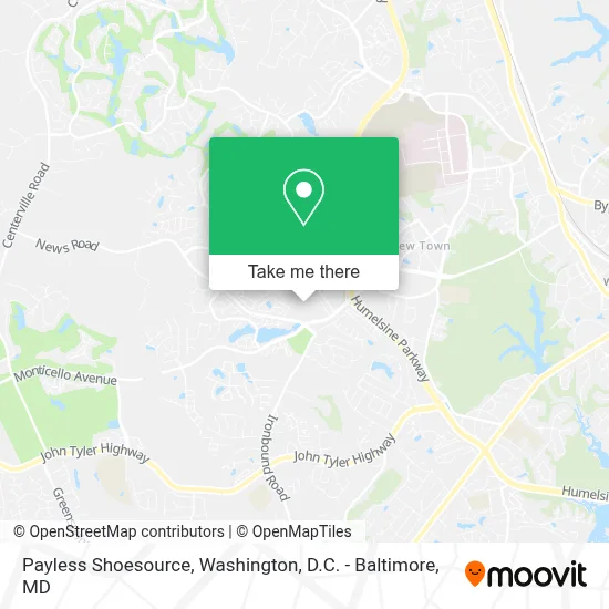 Payless Shoesource map