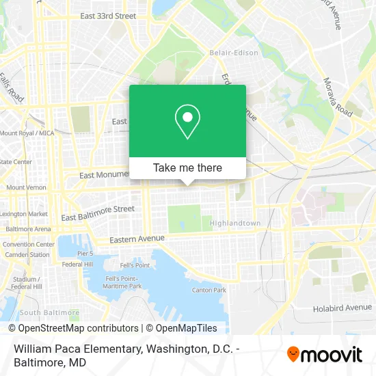 William Paca Elementary map
