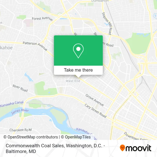 Commonwealth Coal Sales map