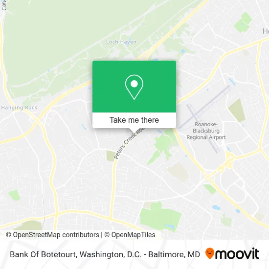 Bank Of Botetourt map