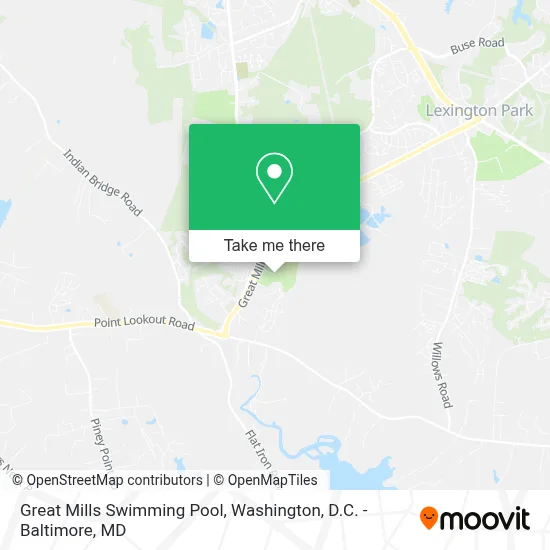 Great Mills Swimming Pool map