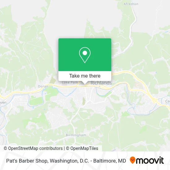 Pat's Barber Shop map