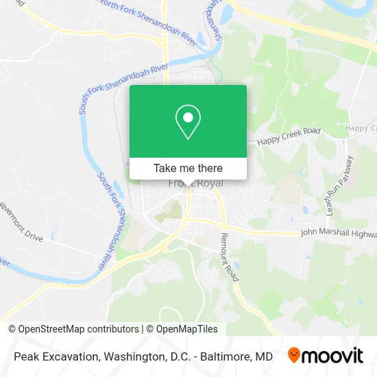 Peak Excavation map