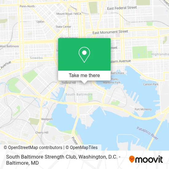 South Baltimore Strength Club map