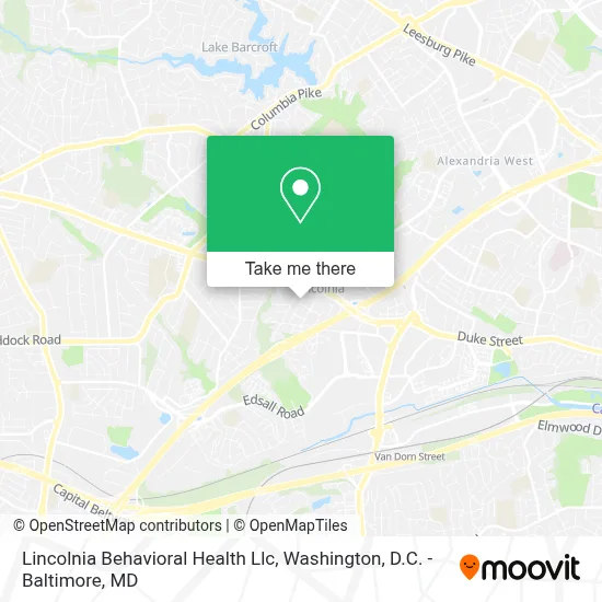 Lincolnia Behavioral Health Llc map