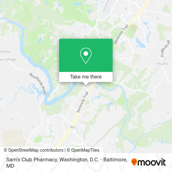 Sam's Club Pharmacy map