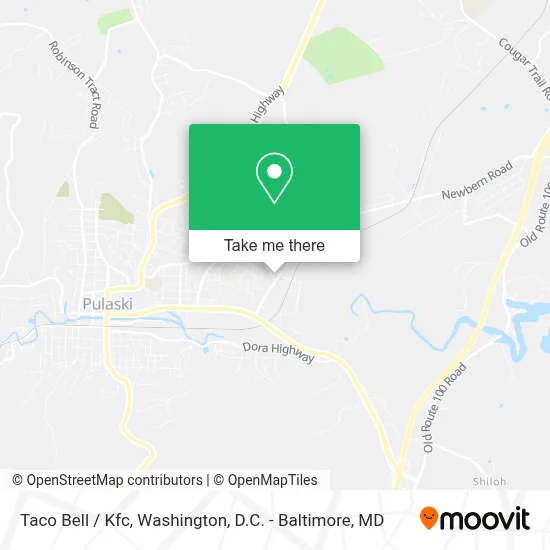 Taco Bell / Kfc map